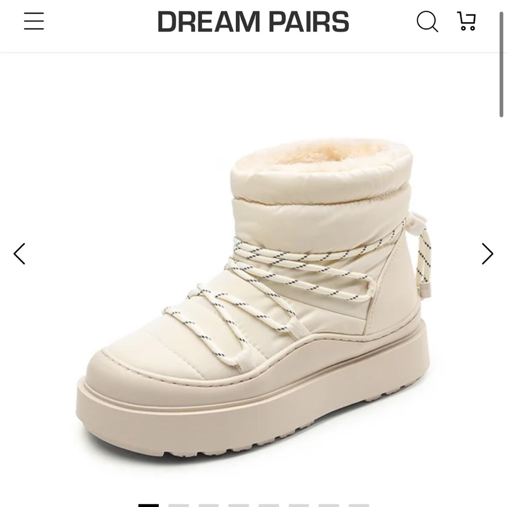 Dreampairs faux fur women’s snow boots 8.5 NWT